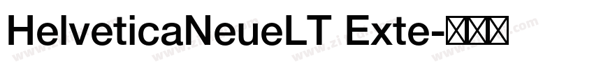 HelveticaNeueLT Exte字体转换